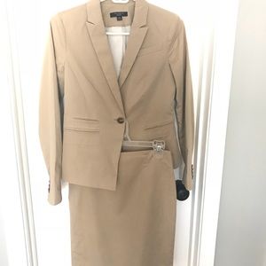 Ann Taylor Tan skirt suit
